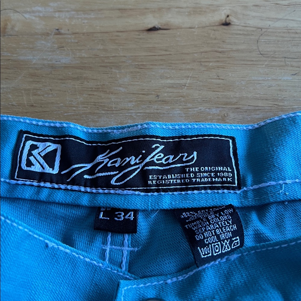 Karl Kani Mint color Denim Jeans sz 46-34 - Picture 3 of 5